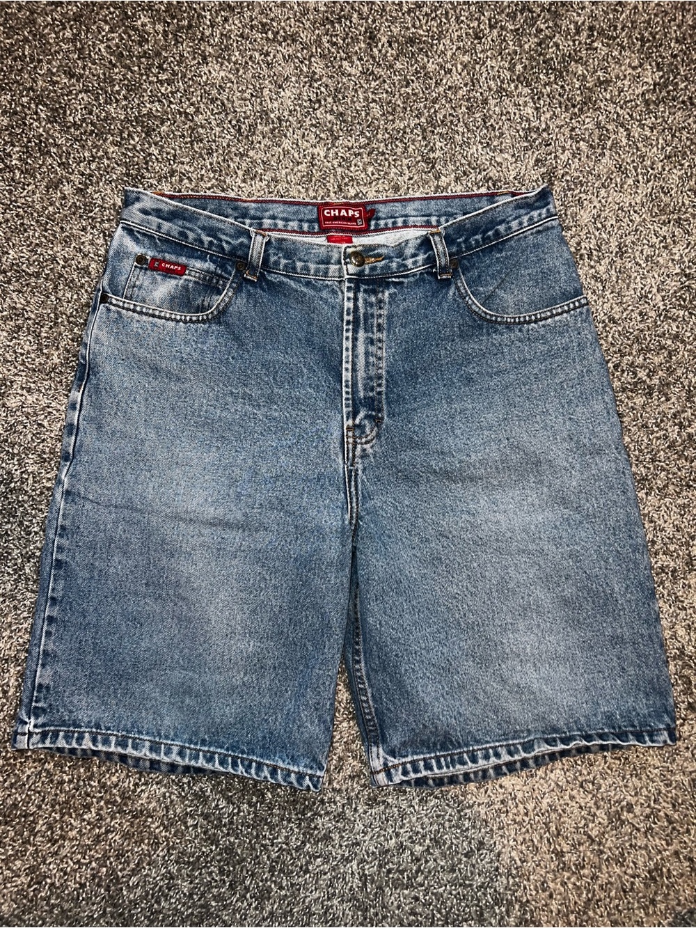 Chaps Men’s Light Blue Denim Jean Shorts